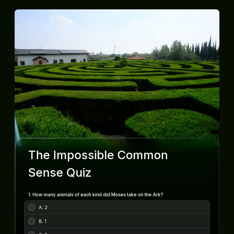 Impossible Common Sense Quiz