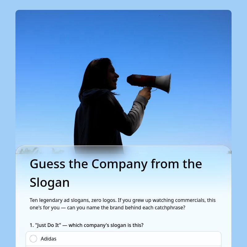 Guess the Company from the Slogan