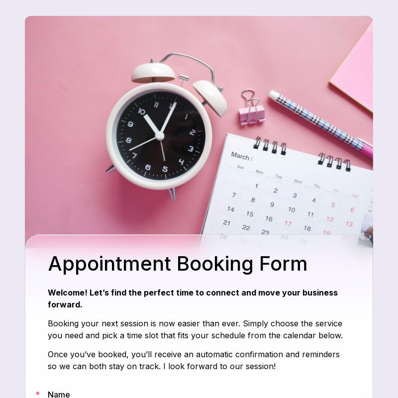 Appointment Booking Form