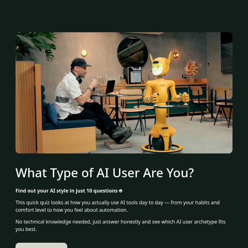 What Type of AI User Are You? template preview - FormHug