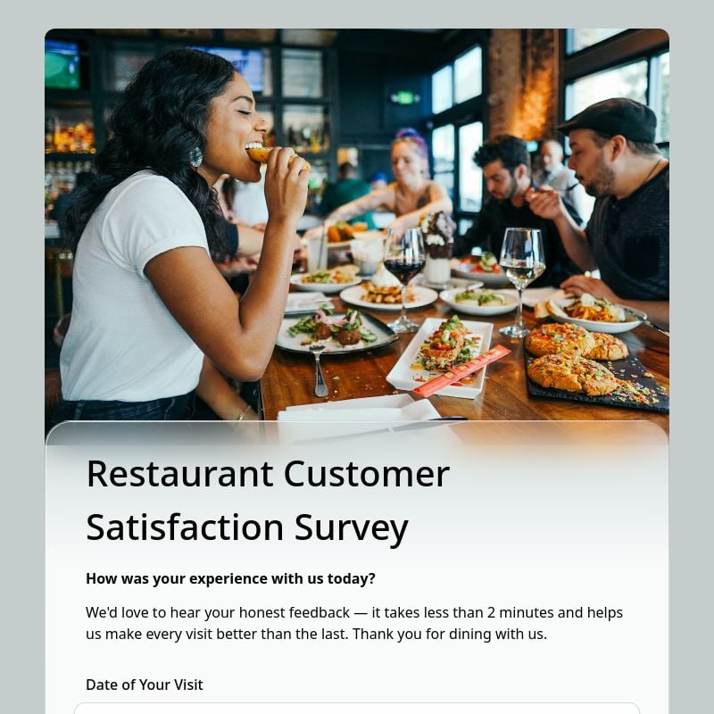 Restaurant Customer Satisfaction Survey